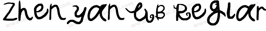 ZhenyanGB Reglar字体转换